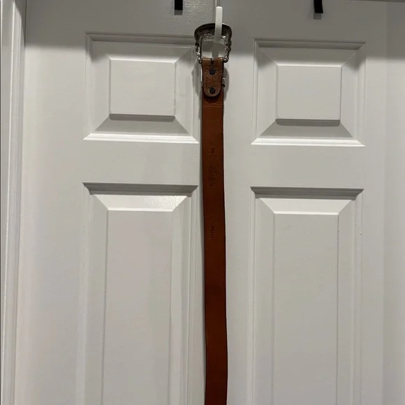 Luchesse Classic Croccodile belt size 44 silver buckle cowboy - Picture 11 of 12